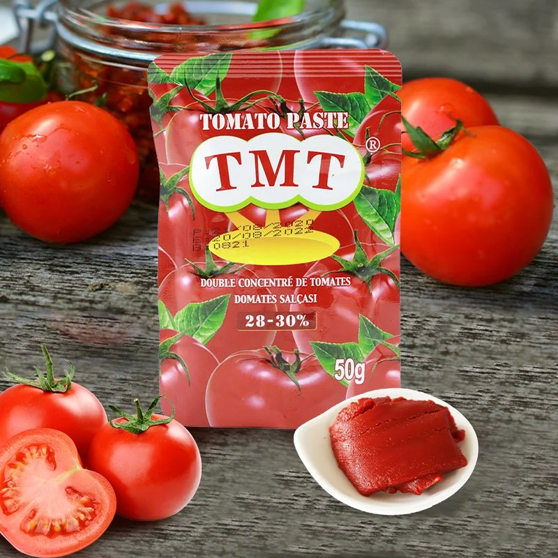 Italian Canned Tins Tomato Paste in 70g Sachet From Manufacturer with ISO Certificate