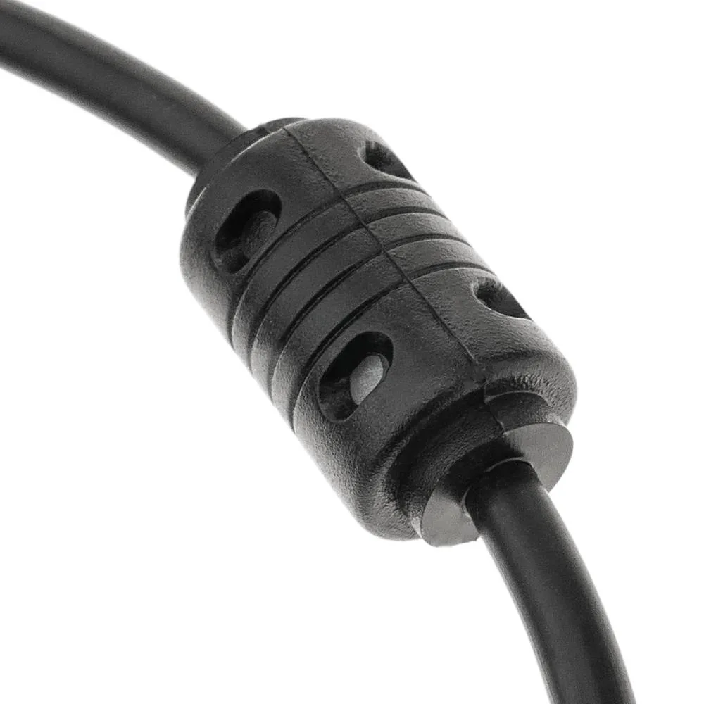 Mayorista/Proveedor de fábrica un cable del cargador de datos USB macho a macho Mini 5 chapado en oro con 2 anillos de ferrita de 480Mbps 1.8m