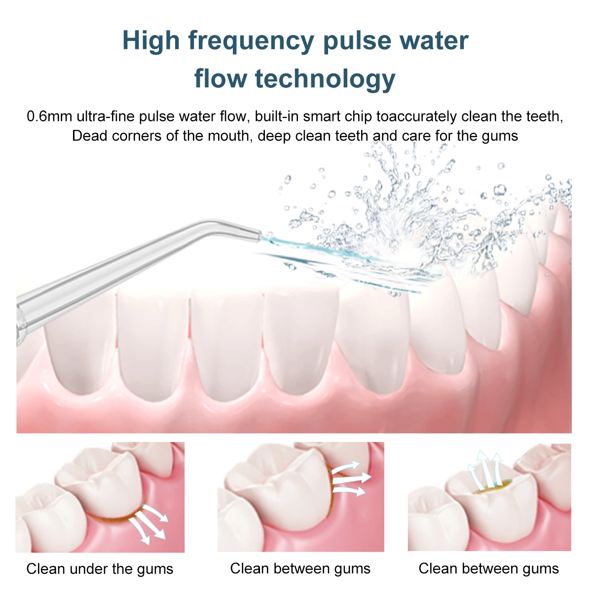 51,5* 36*68cm Taate Caixa de cores refrescantes Oral /Brown Carton Cuidados de dentes recarregável USB