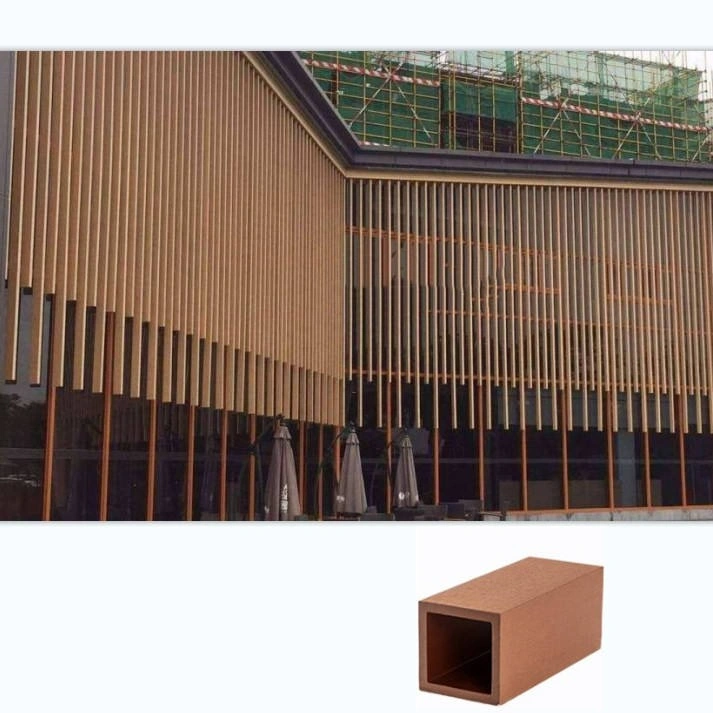 WPC Wood Color Einfache Innenwand zu installieren WPC Timber Holzrohr