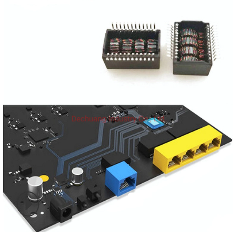 منفذ 4 SMD لمضخة البيانات H1234nl/Hx1234nl 10/100 Base-Tx 40 Pin وحدات تحويل LAN