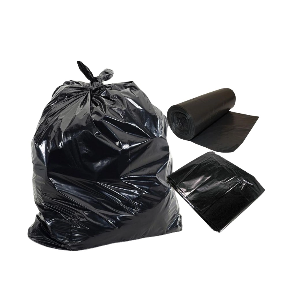 High Quality HDPE LDPE Biodegradable OEM Custom Plastic Bags Recycle Black Garbage Bag Trash Bag