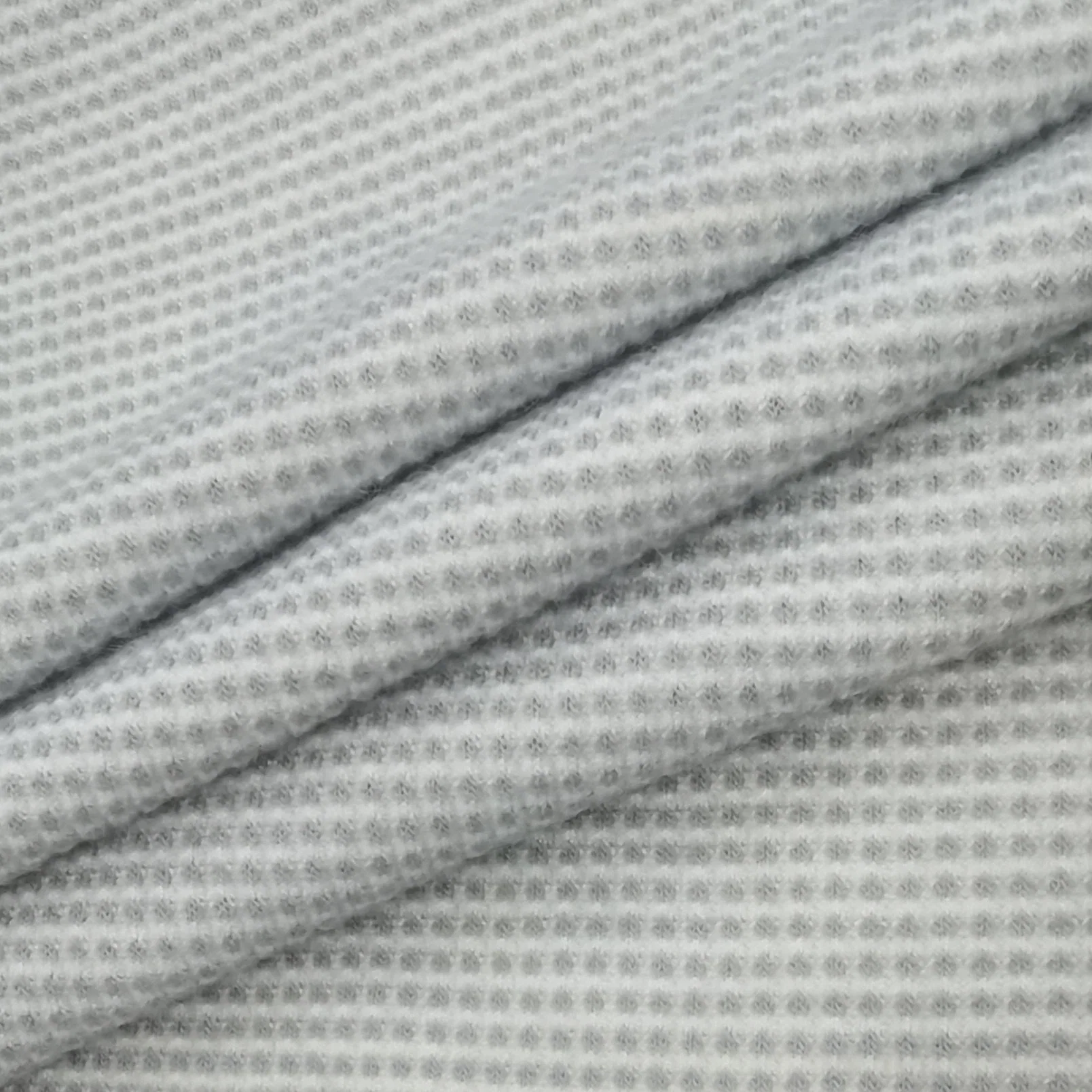 Wholesale/Supplier Waffle Design Single Jersey 36%Rayon 27%Acrylic 21%Polyester 16%Nylon Warp Knitting Waffle Fabric for Dress/Garment Stretch Grid Fleece Waffle Fabric