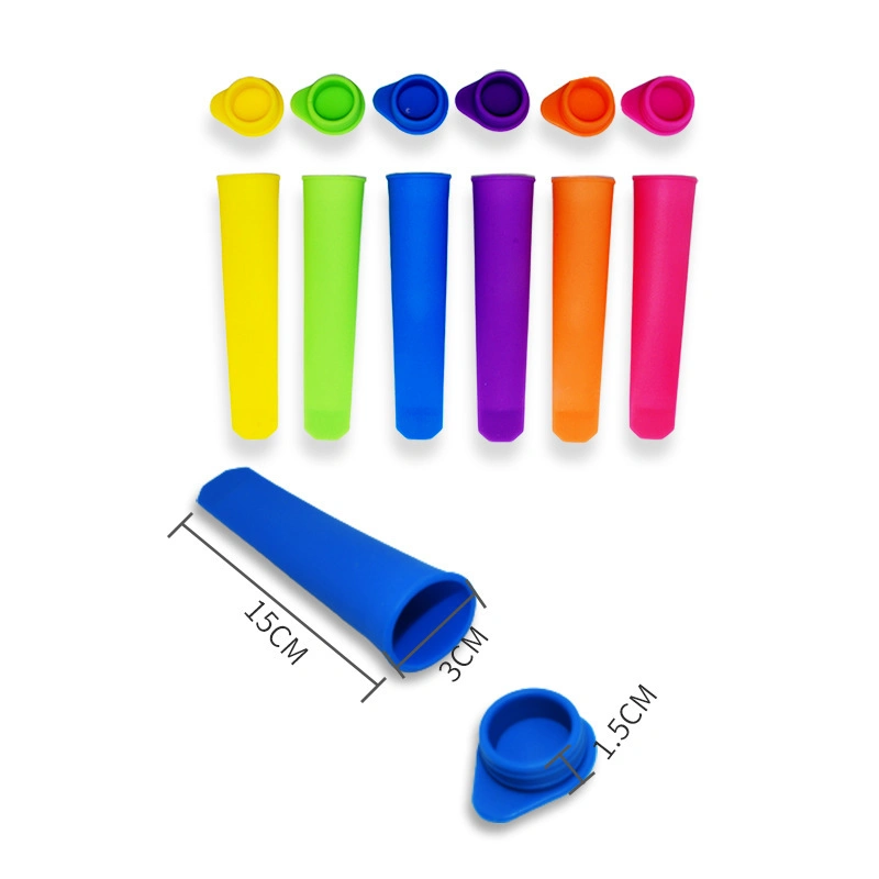 High Satisfaction Hand-Held Stick Split Popsicle Mold Silicone Ice Cube Tray Mold Ice Making