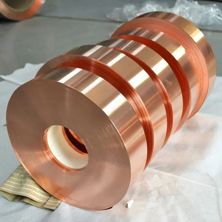 99.9% Pure Copper Tape / Strip / Coil Copper Bare Flat Copper Earthing Tape