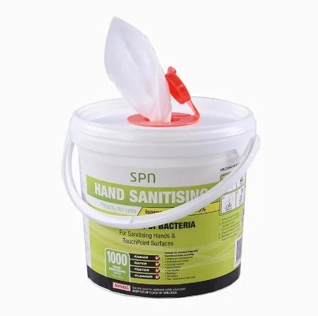 Multi-Purpose Cleaning Tissue Industrial Sanitizing Barrel Wet Towel Surface Heavy-Duty Medical Wipe and Isopropyl Alcohol Hand Disinfecting Gym Wet Wipes
