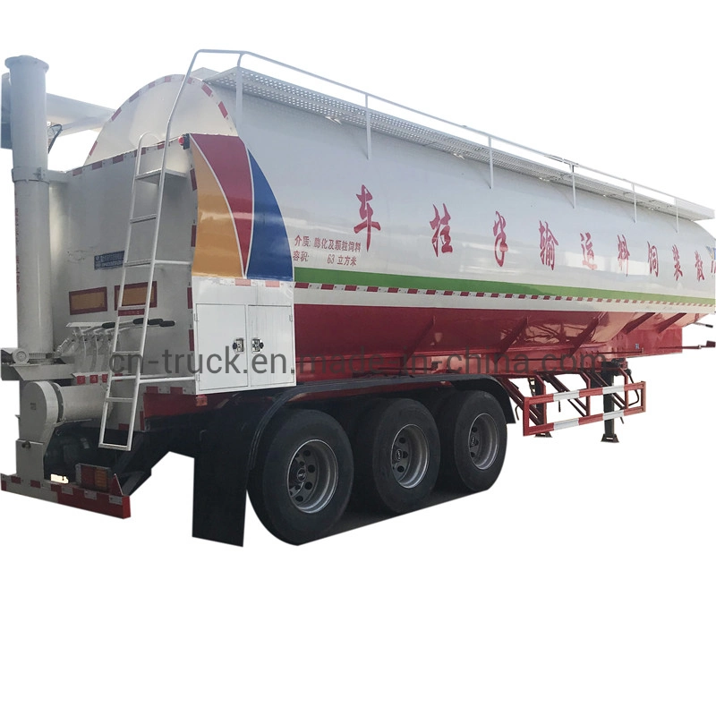 Factory New Customized 3axles 30ton 28ton 27ton 25ton Animal Feed Tank Trailer