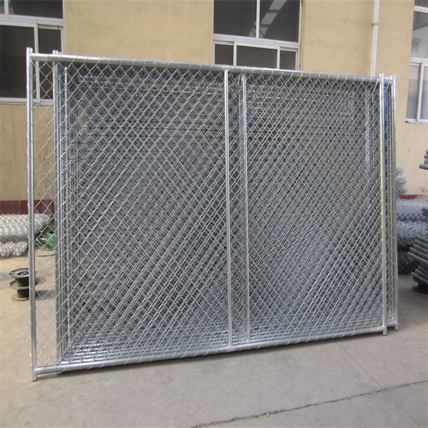 USA Heavy Duty Temporary Chain Link Fence Kit 6FT Tall 10FT Wide Barrier Base Trafford Industrial by Crowd Control