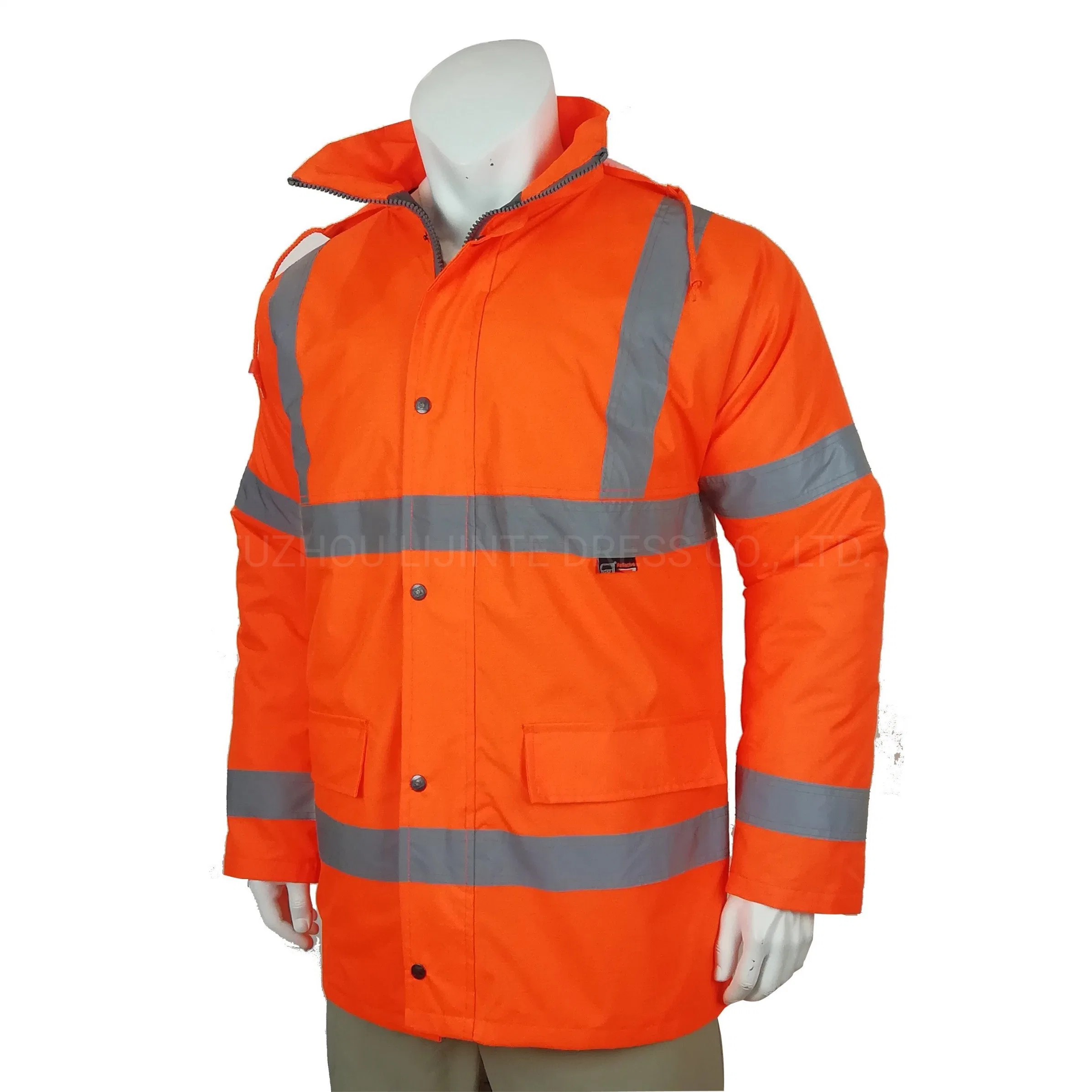 Traffic Safety Cotton-Padded High Visibility Reflective Padding Keep Warm Safety Workwear