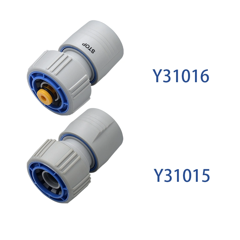 Y31015 3/4'' Plastic Hose Connector Coupler with Stop for Garden