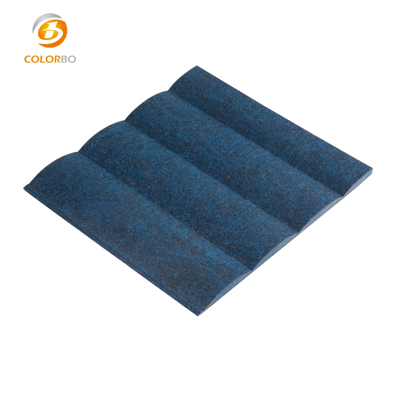 3D Emboss Modular Felt Core PET Polyester Sound Absorption Acoustic Wall Ceiling Covering Panels