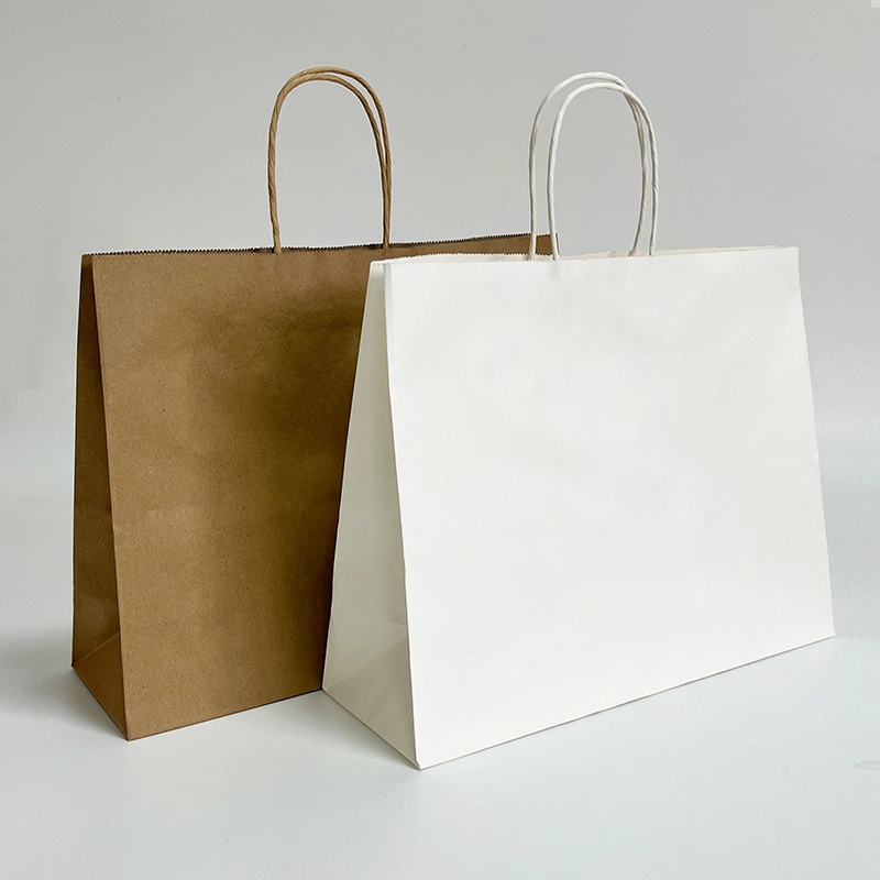 Custom-Made Enterprise Trademark Paper Bag Commercial Catering Thickened Kraft Paper Bag Can Be Degraded