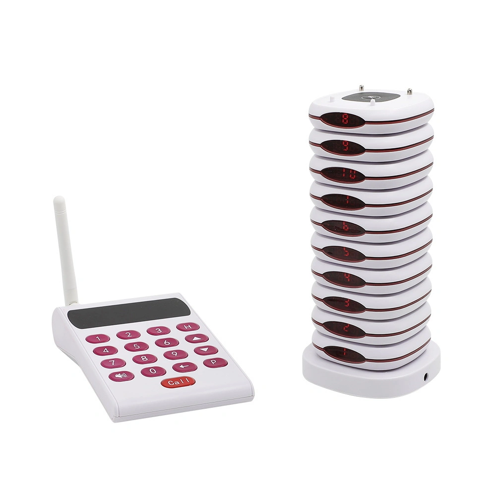Беспроводная пейджинговая система пейджинга пейджера FSK Restaurant Table Service Call Button