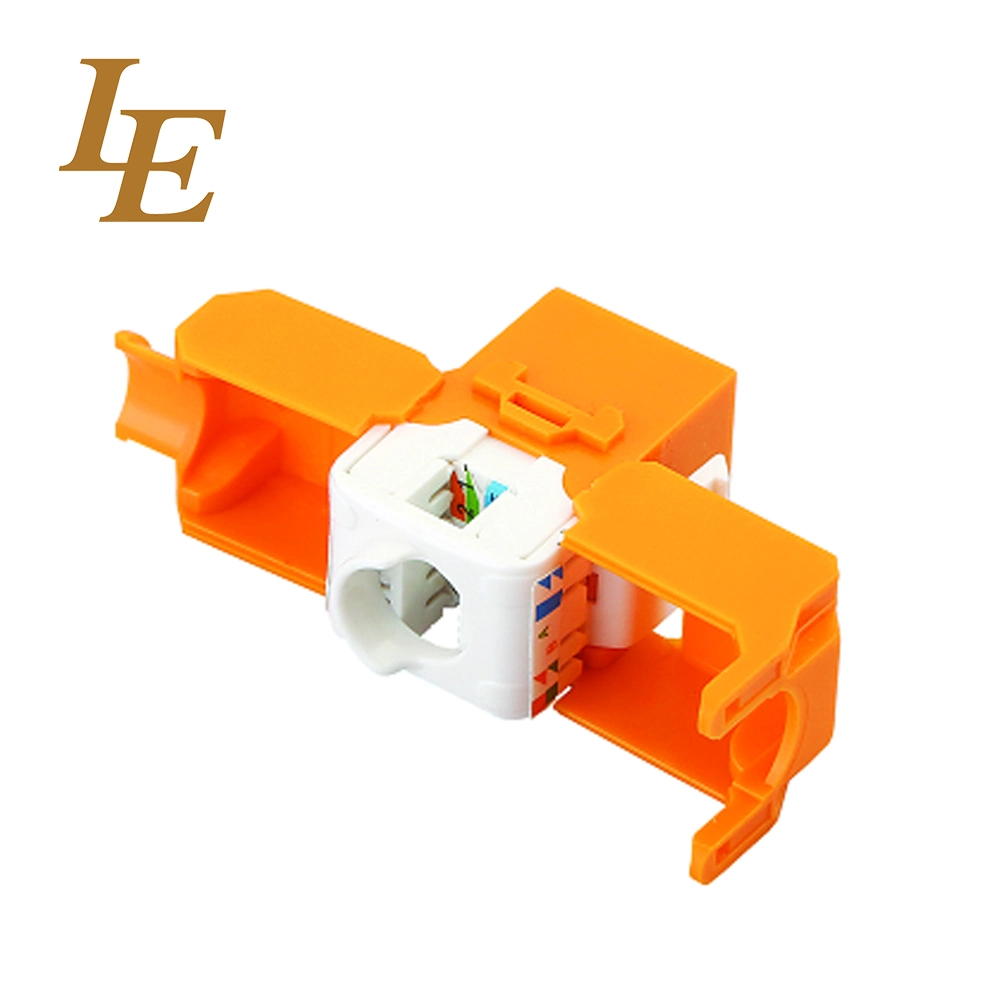 Le CAT6A RJ45 Keystone Jack 180 Degree