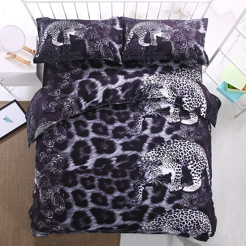 Leopard 3D Bedding Set Duvet Covers Pillowcases Lion Simba Children Room Decor Comforter Bedding Sets Bedclothes Bed Linen