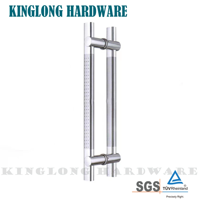 Stainless Steel Polished Double Side Tempered Glass Door Pull Handles