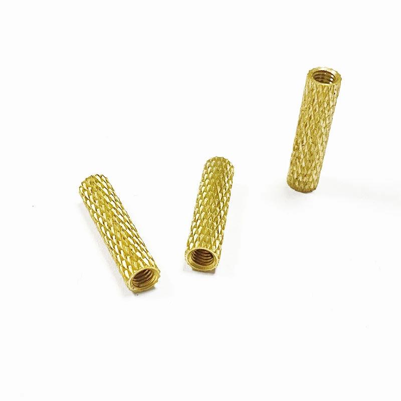 Custom Brass Lathe Part M3 Thread Knurled Fasteners