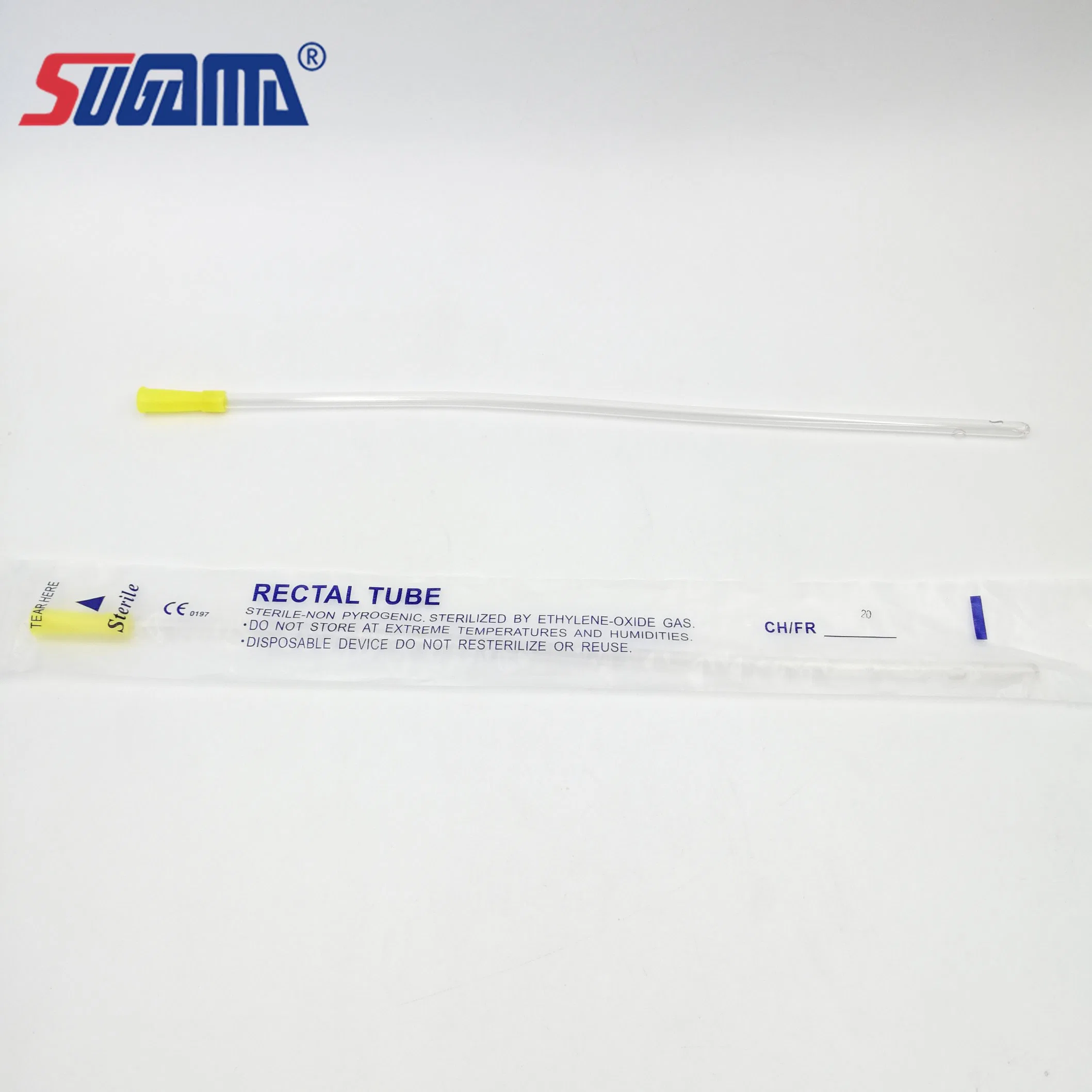 En PVC double médical ballon lavement rectale avec filetage du tube à rayons X