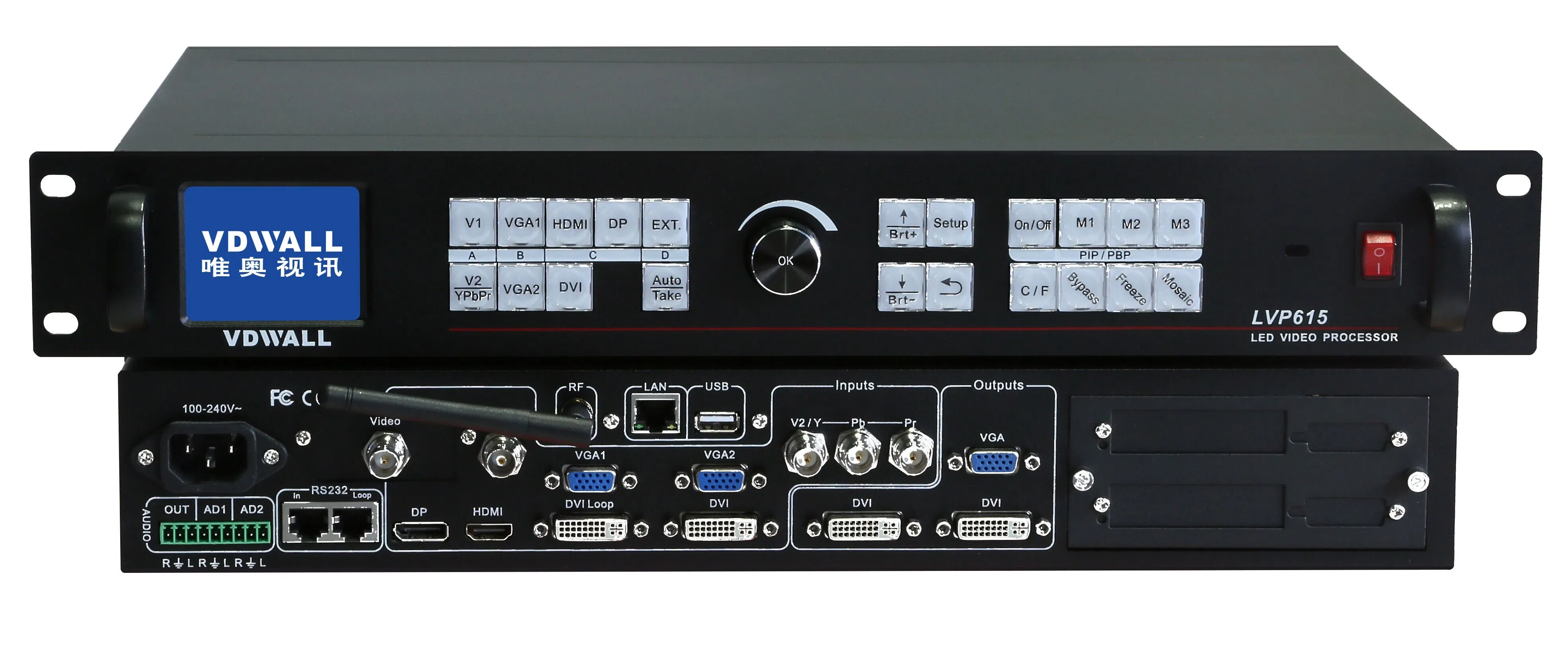 1920*1080 Vdwall Lvp615 Series HD Resolution LED Video Processor