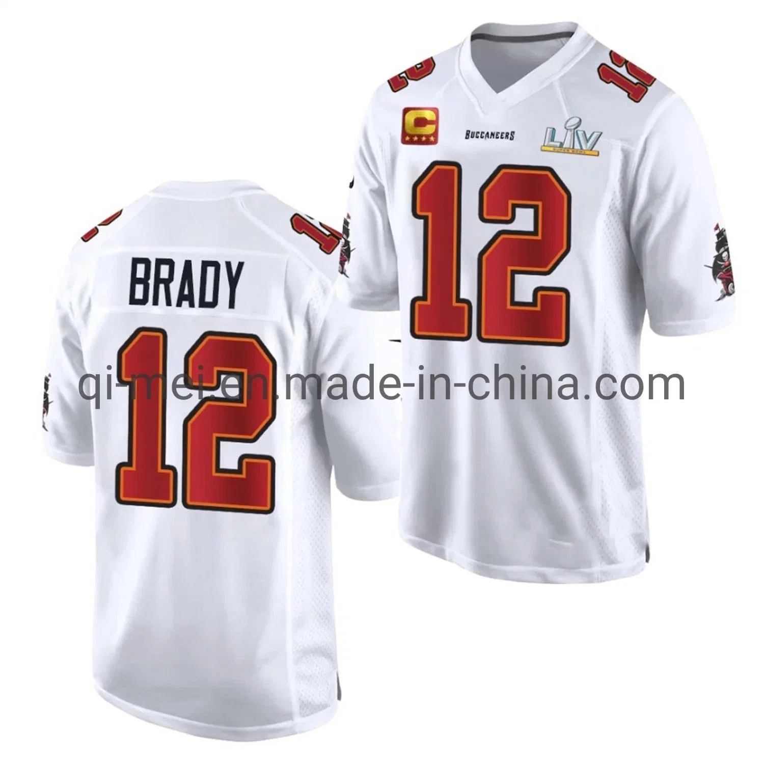 2021 Super Bowl LV Champions Tom Brady Buccaneers Home Away Alternative Fußballtrikots