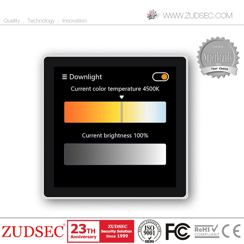 2 en 1- 3-Gang WiFi pared Zigbee Smart Switch con la función de panel Escena