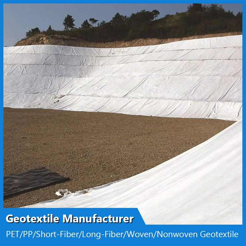 Pet Staple Fibers Needle Punched Geotextile for Road Construction Factory Direct Sales