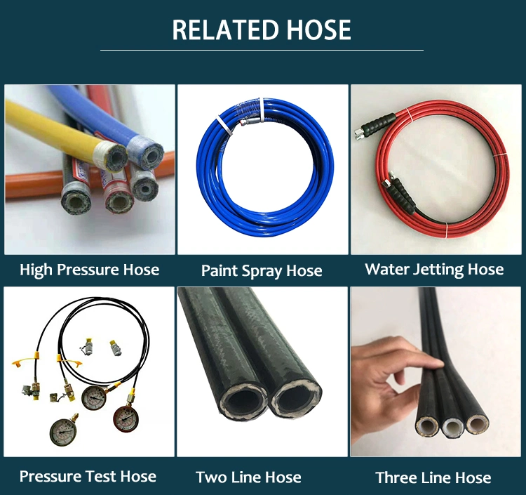 Customized Non-Conductive Flexible Thermoplastic High Pressure Hydraulic Hose Dry Ice Blast Hose