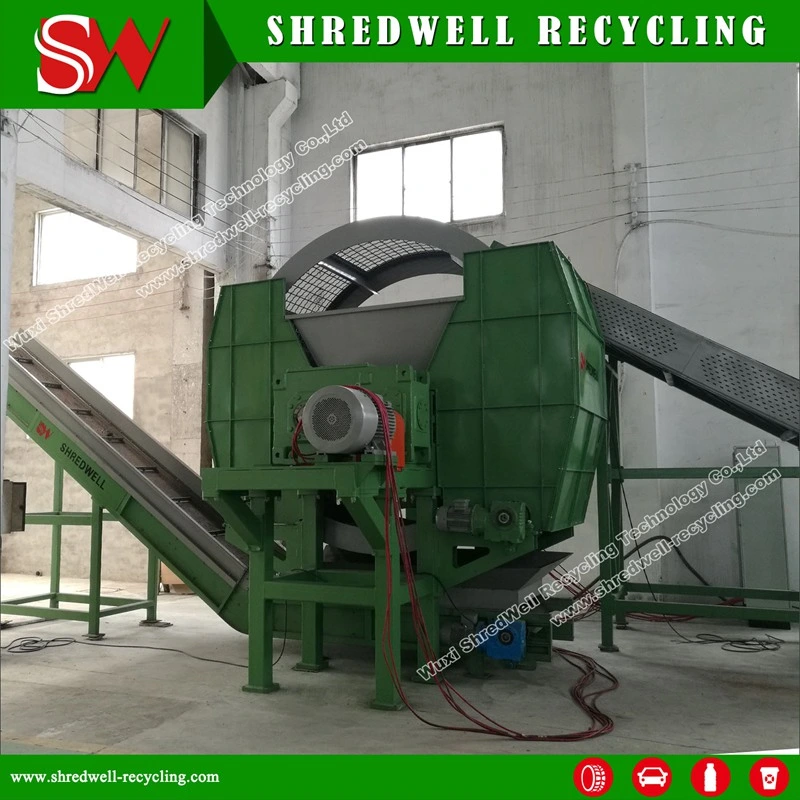 Two Shaft Shredder Equipment to Recycle Used/Old Trcuk Tires Into Rubber Chips