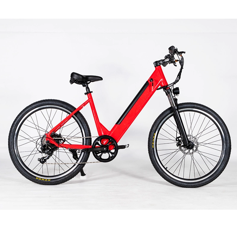 Moto personalizada de terra elétrica eBike de 250 W, 36 V, velocidade máxima 45 km/H Mountain Bicycle 26" 27.5" suspensão traseira e Bike City Bicicleta