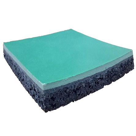 Outdoor Silicon PU Sports Flooring Surfaces Mixed Acrylic Material