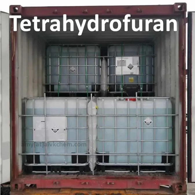 Venta caliente líquido tetrahidrofurano 99,9% Thf CAS 109-99-9 tetrahidrofurano disolvente