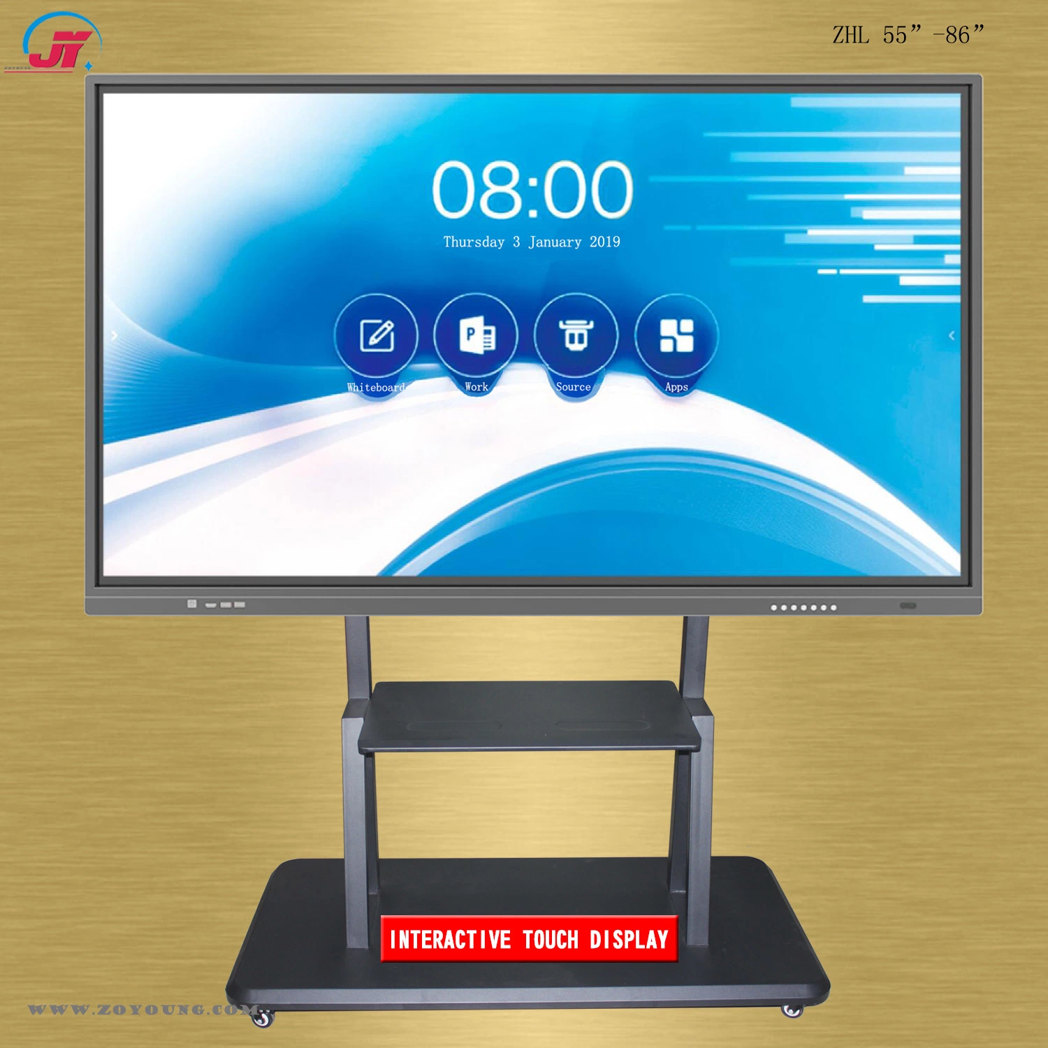 55 65 75 86 98 Inch Interactive Touch Screen Smart TV and Electronic Whiteboard Display for Meeting Conference and Classroom Education (IHL2-750-XZMS638)