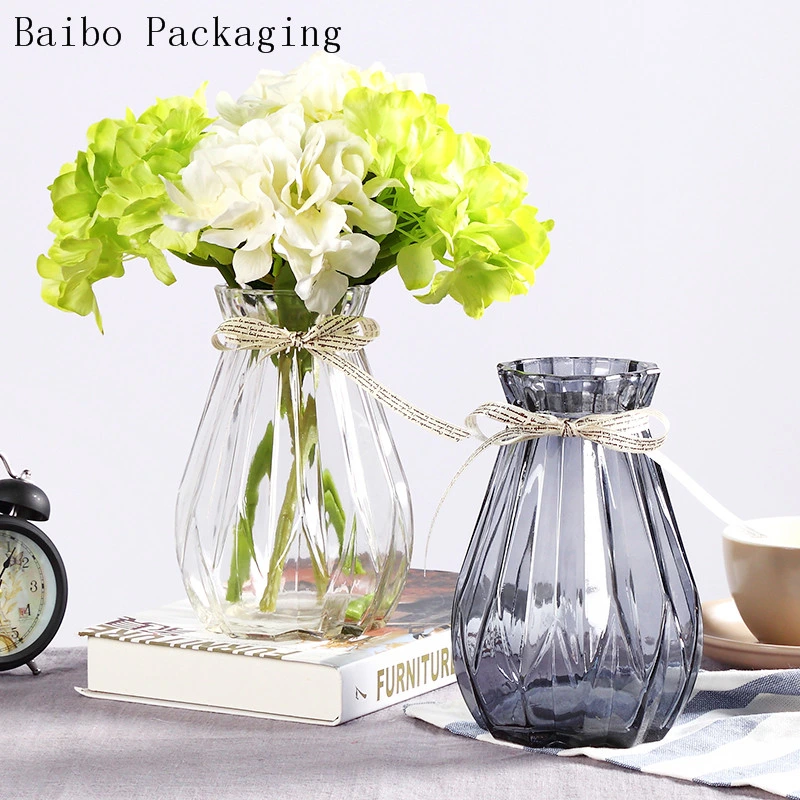 Color Glass Vase for Wedding Decoration