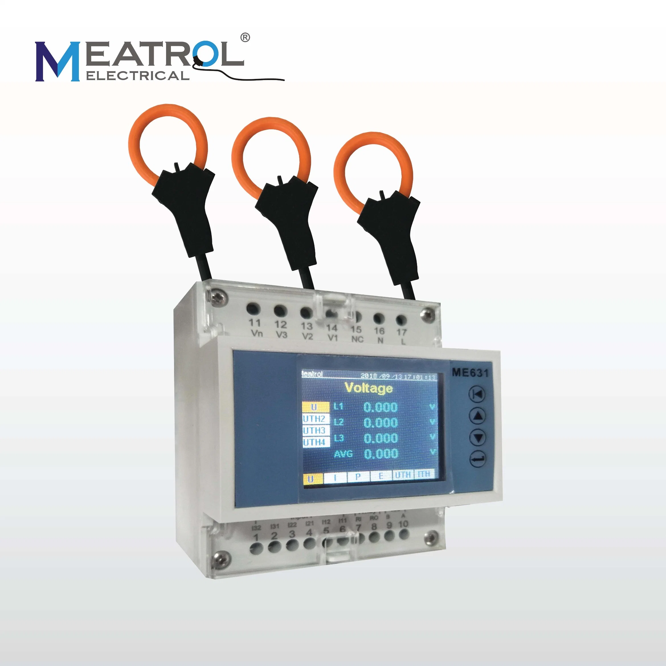 Controle remoto de trilho DIN Trifásica Medidor de energia elétrica de Wif Medidor de Potência Digital Programável-Me631