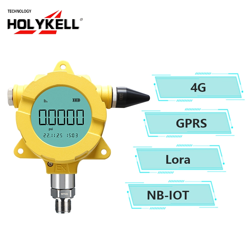 Holykell tarjeta SIM 4G Wireless Lora Iot sensor Transductor de presión de agua