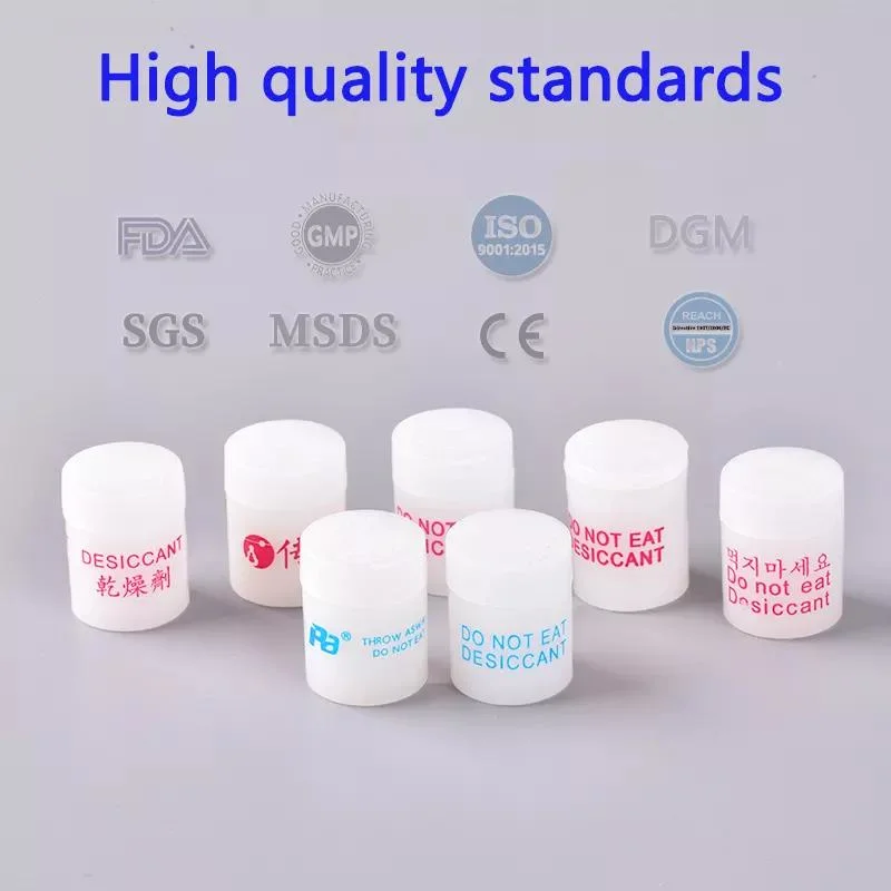 Manufacture Supply Goodfor Drying Food Moisture Absorbing Wholesale Pharmaceutical Grade Canister/Packet Silica Gel Desiccant