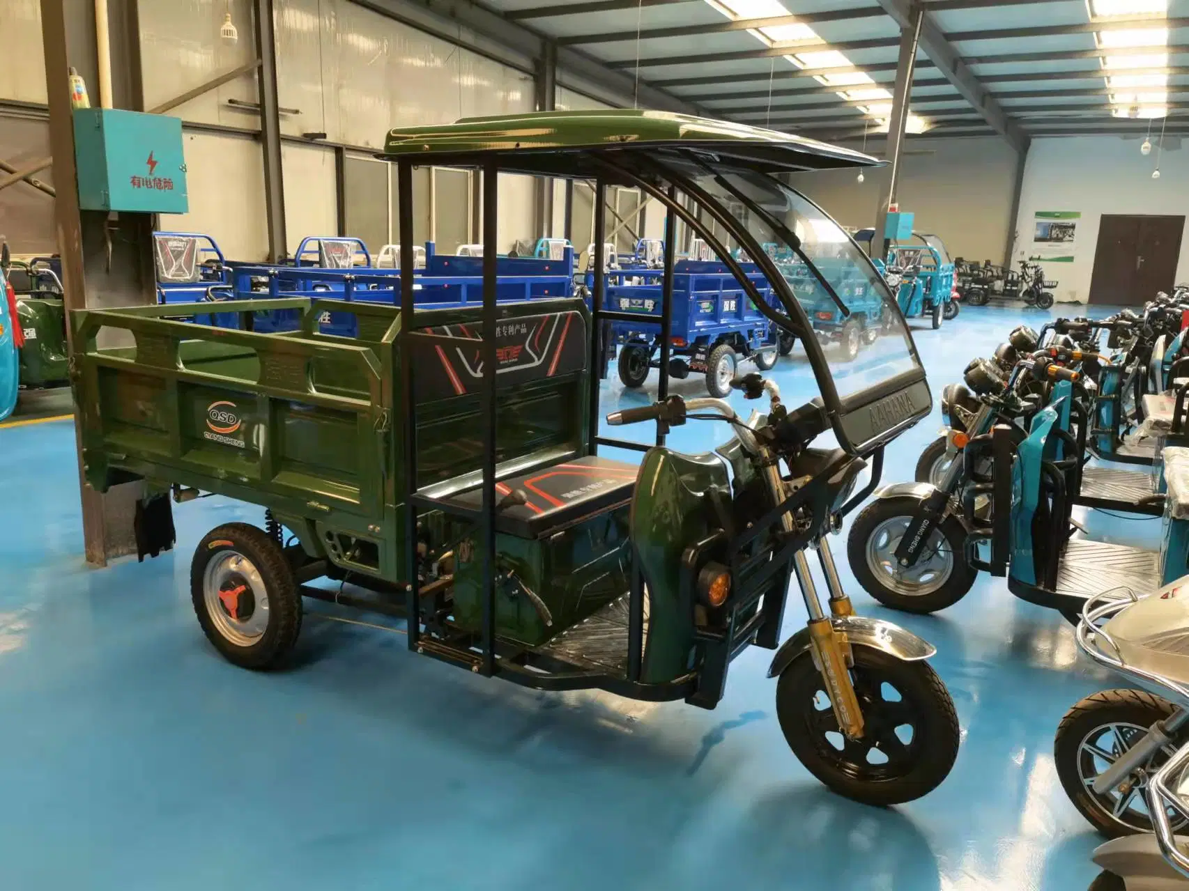 Qsd EV Triciclo De Carga Triciclos Electricos Used Cargo Tricycles Chino Rickshaw E Loader