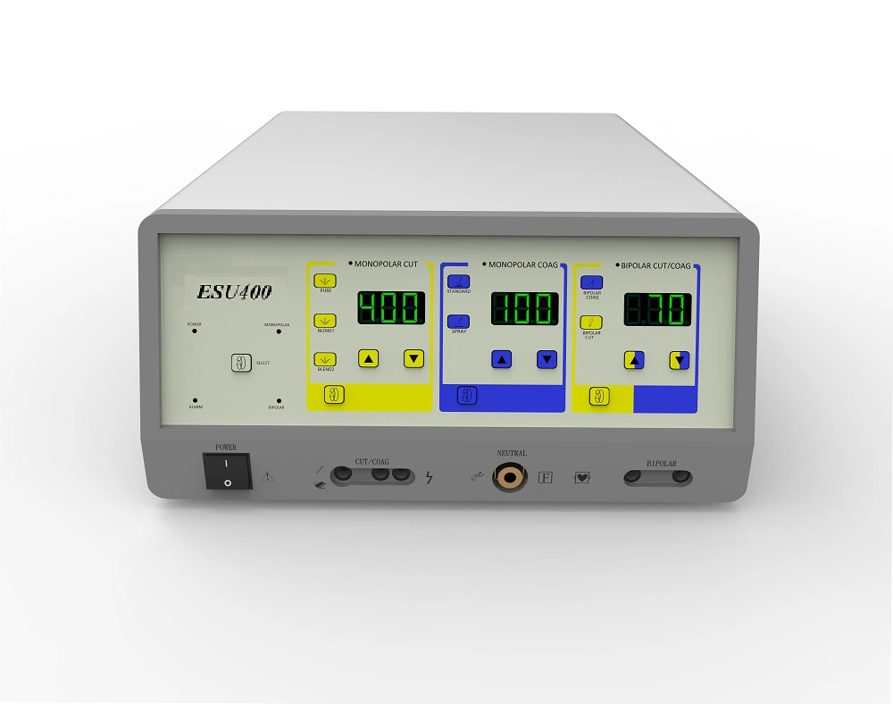 Chinese Manufacturer Surgical Room High Power Output 400W High Frequency Electrosurgical Unit