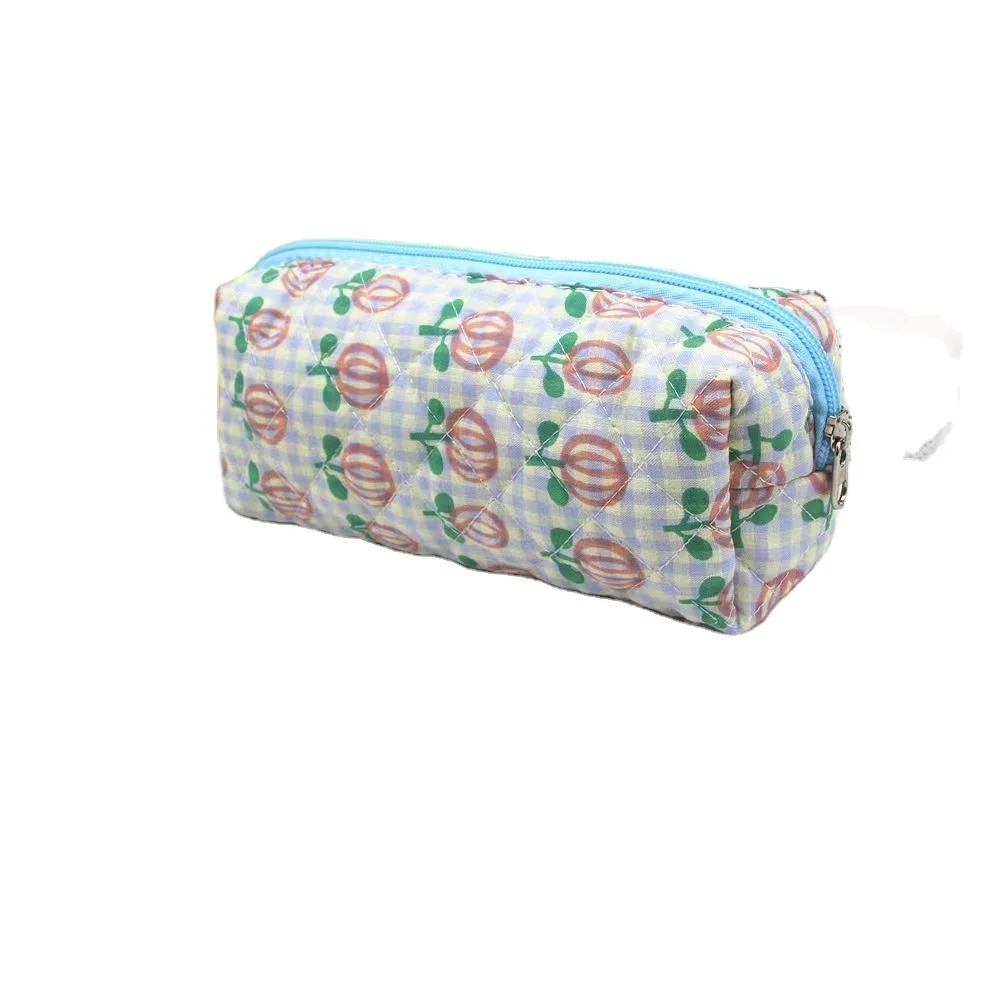 Customized Pencil Case Makeup Pouch Cotton Colorful Travel Cosmetic Bag for Girls