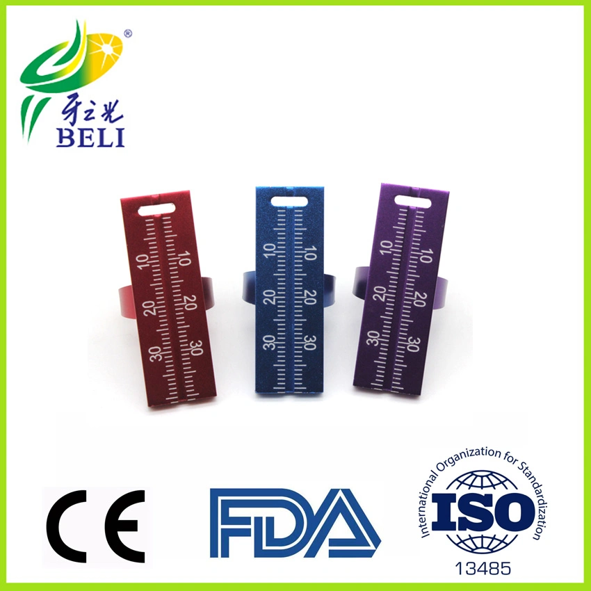 Stainless Steel Dental Finger Ruler Equipment Endodontic Measurement Scale