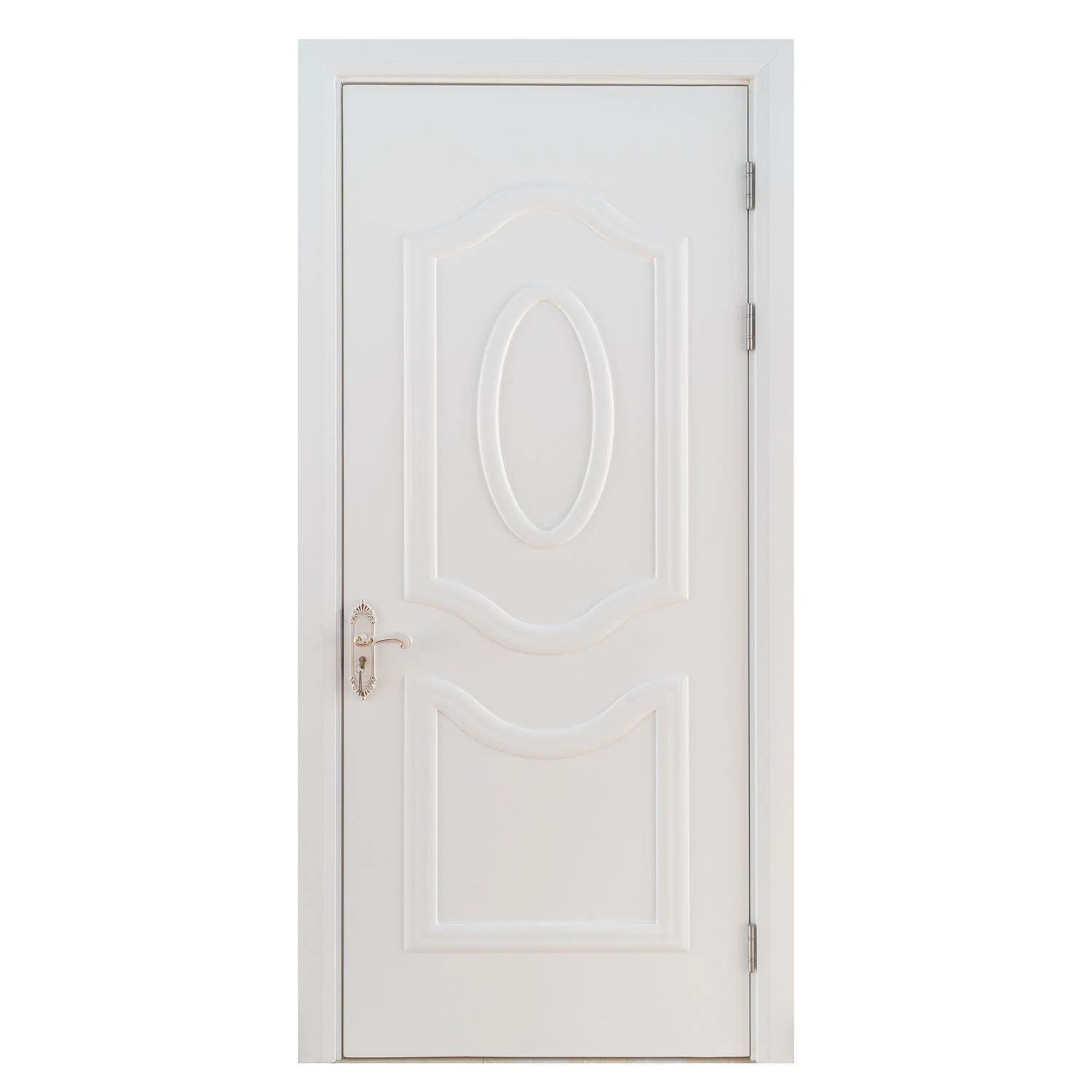 White Painting Wood Plastic Composite WPC Hollow Door