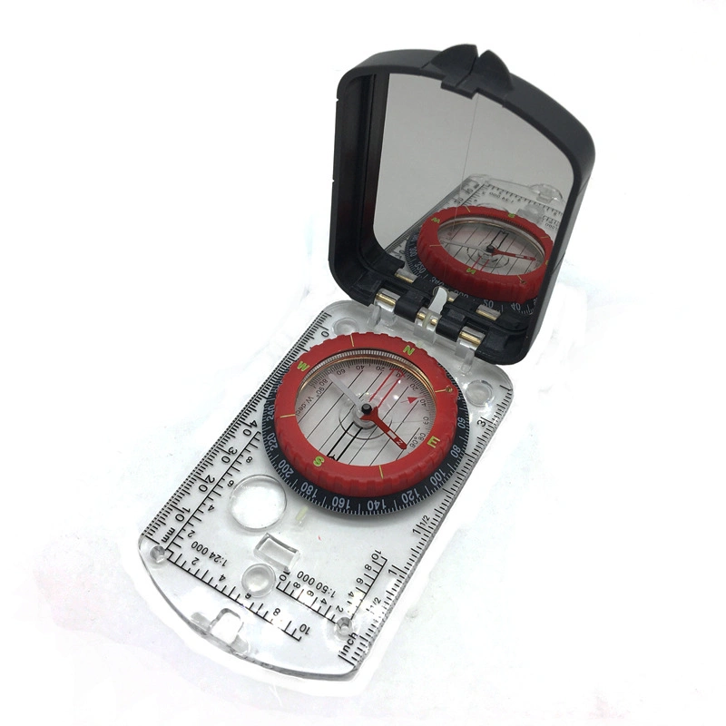 Compact Mirrored Navigation Compass for Scout Backpackers Field Outdoor Activities Camping Hiking Travel and Other Adventures Esg16327