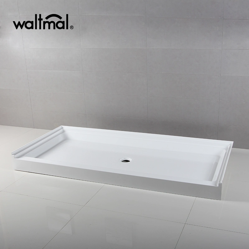 7836 Big Size Bathroom Single Threshold Acrylic Shower Tray