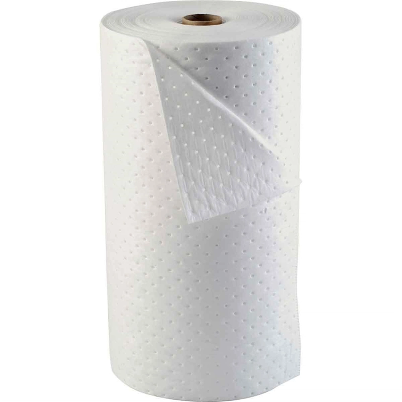 Oil Absorbent Roll with Enhanced Absorbency White