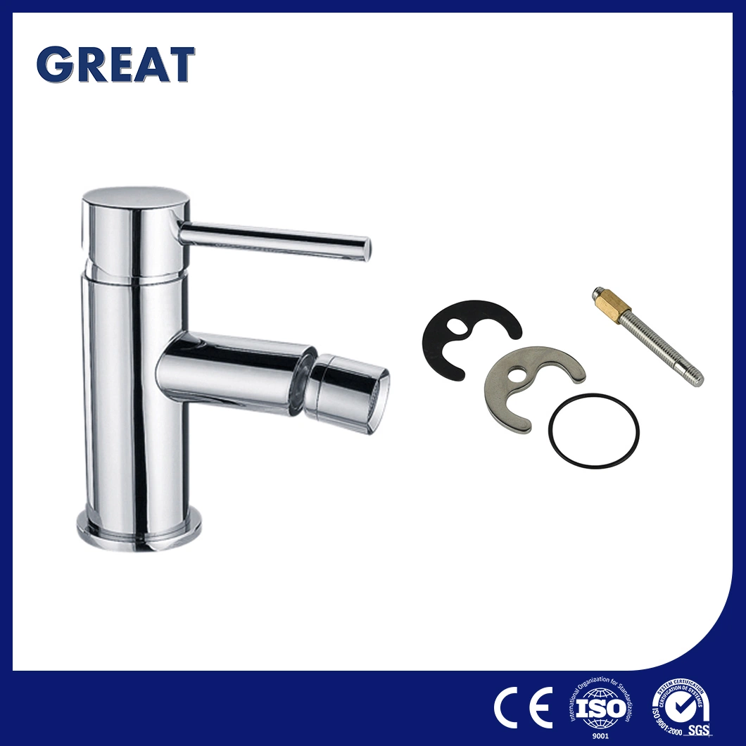 Große Single kaltes Wasser Bidet Wasserhahn Fabrik OEM maßgeschneiderte Bidet Wc Hahn Gl4107m40 Chrom Einhebel Bidet Wasserhahn China Deck Mount American Bidet Wasserhahn