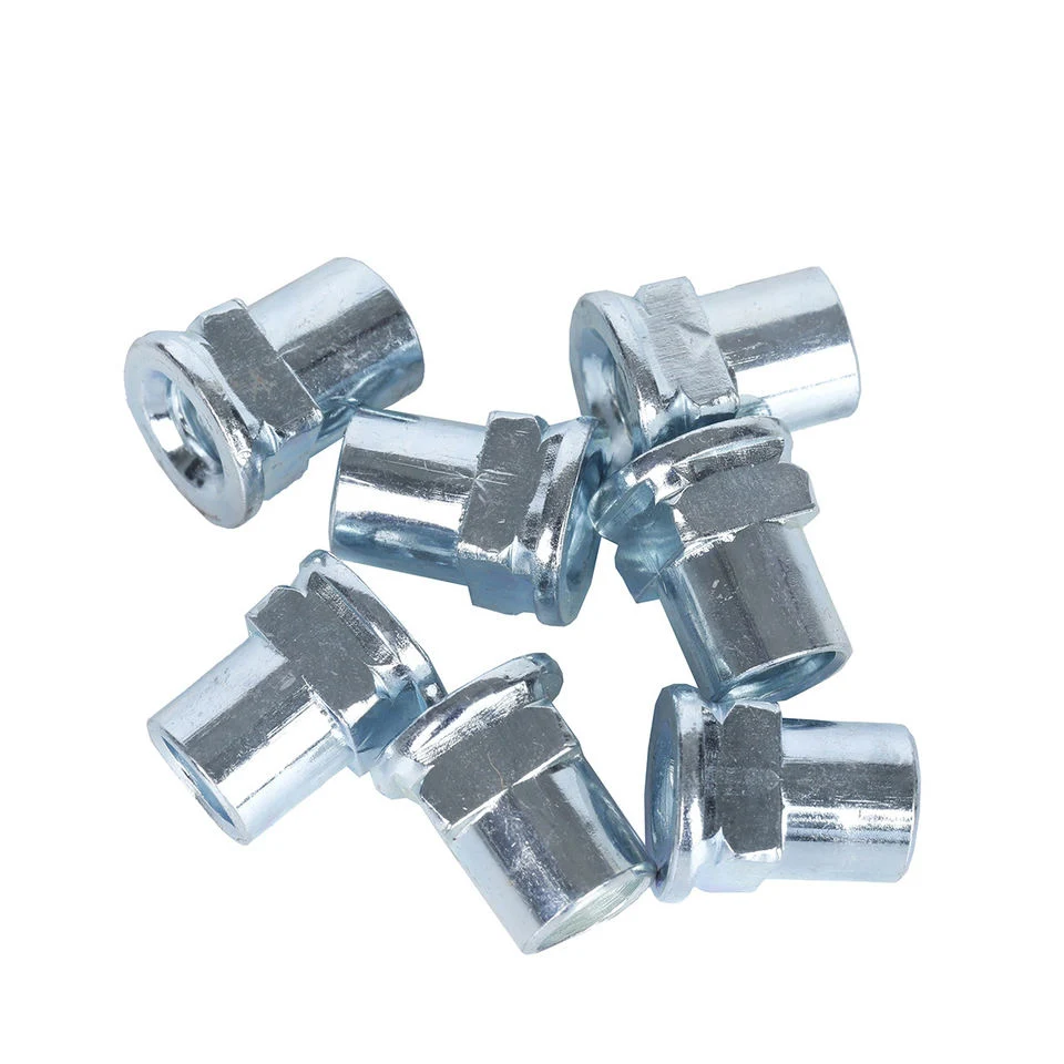 Customized Stainless Steel Carbon Steel Galvanized Hardware Threaded Furniture Nut Rivets Screws Bolt Fasteners