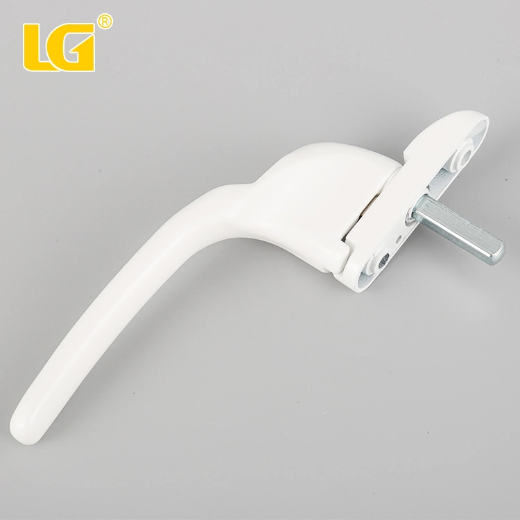 ISO9001 White Cranked Espag UPVC Window Door Cabinet Hardware Handle