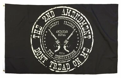 Vintage Gadsden 2ND Amendment Historical Flag Banner