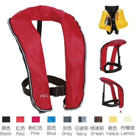 Adult Size Reuse 150n Inflatable Lifejacket for Lifesaving