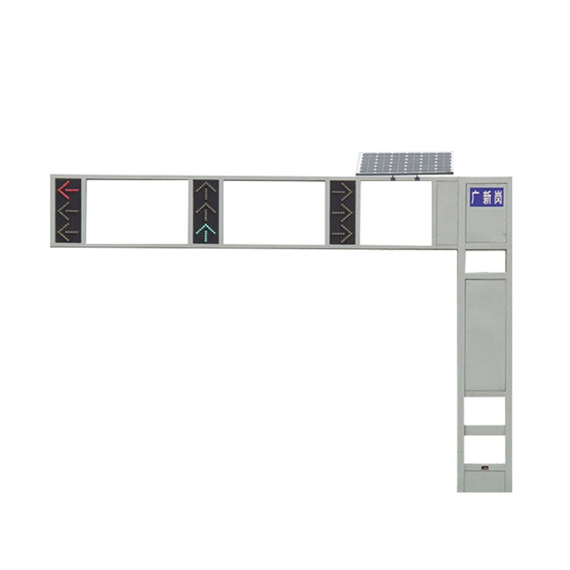 Braço Duplo única iluminação metais galvanizados Aço câmara CCTV pólo do sinal da luz de tráfego